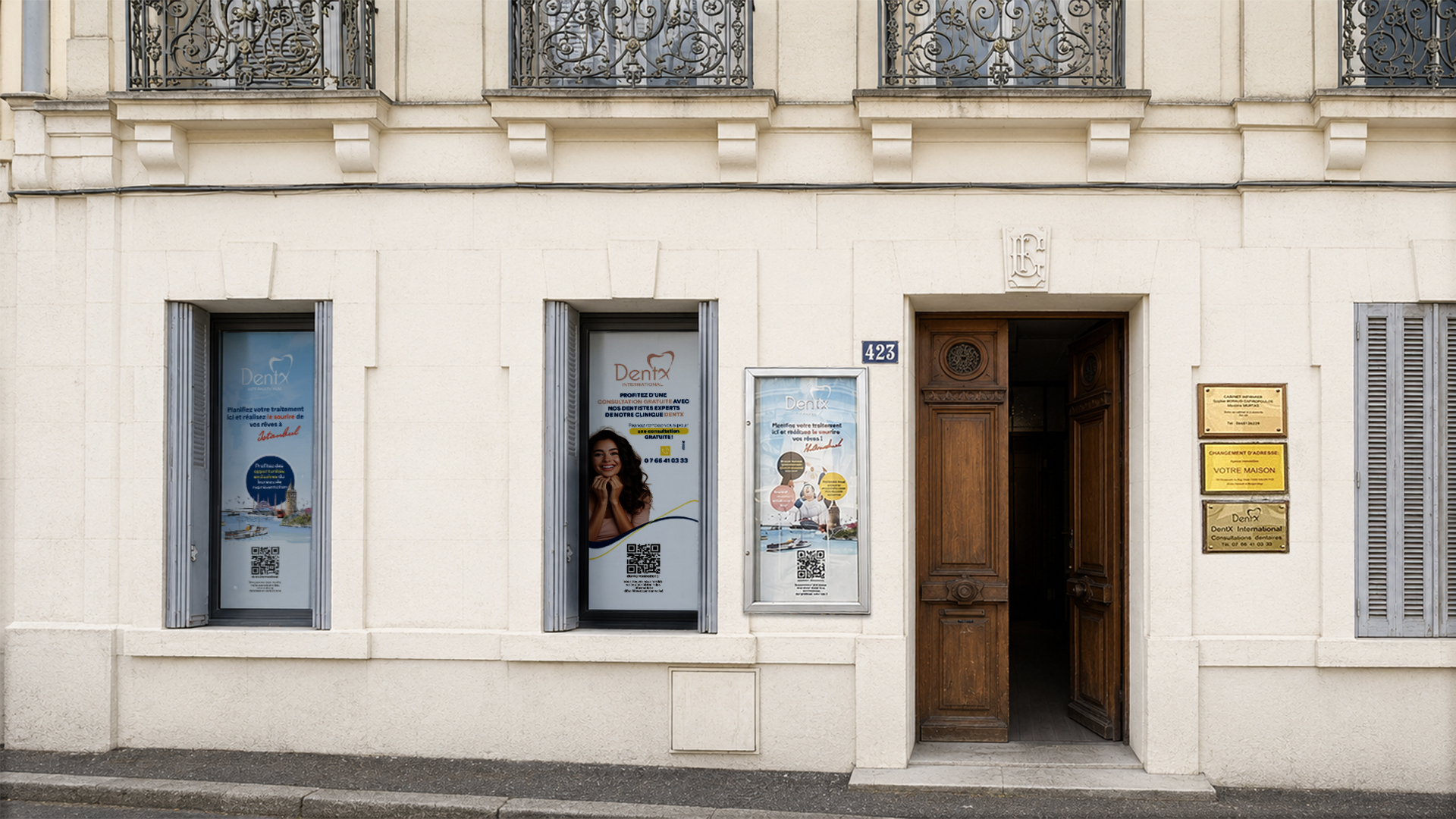 Façade extérieure du bureau DentX France à Salon-de-Provence